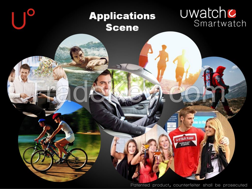 Joupie-UO 2015 Chinese activity tracker watch, sport watch, waterproof smart watch-Black/white/gold/silver