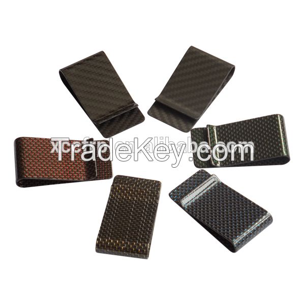 hot sale 3k carbon fiber money clip wallets