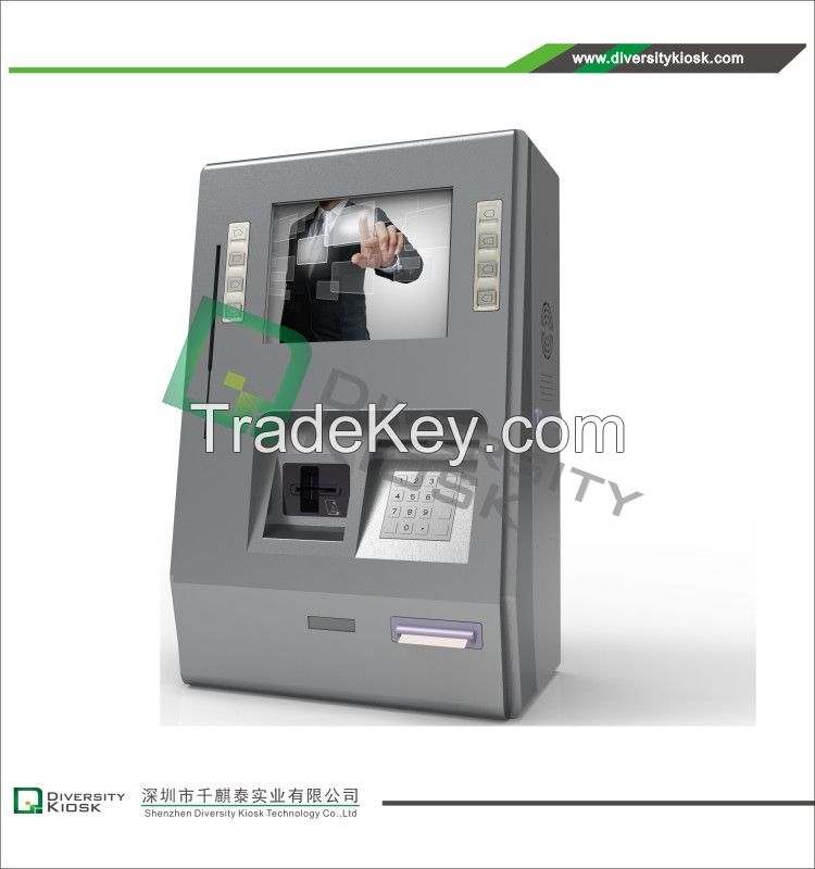 Wall Mount Payment Kiosk with Functional Keybar