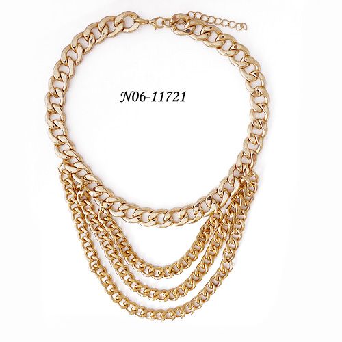 Chain necklace designs simple gold chain necklace with wholesale fashi