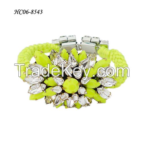 Crystal Silver Diamond Bracelet Hottime Magnetic Hand chain