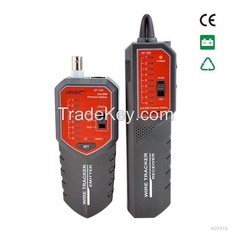 wire tracker and cable tester for RJ45 RJ11 BNC