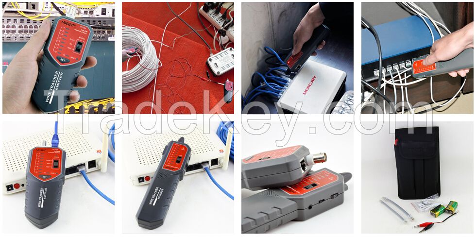 wire tracker and cable tester for RJ45 RJ11 BNC