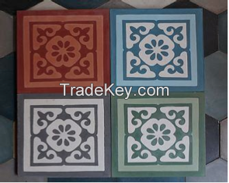 Encaustic cement tiles