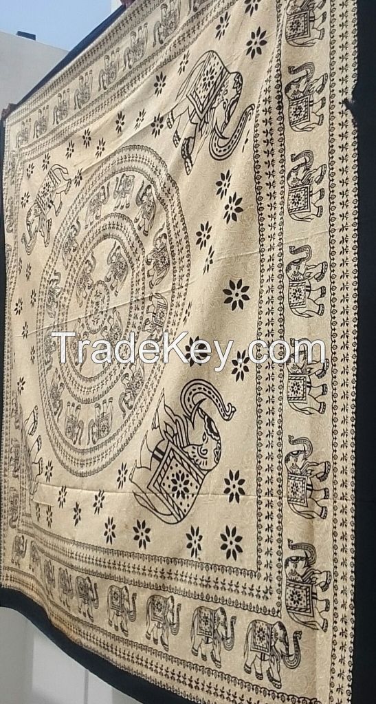 mandala elephant tapestry