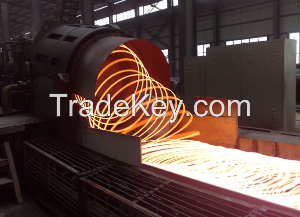High speed wire rod finishing mill group for rebar rolling mill produc