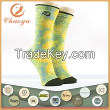 Athletic Awesome Sublimation Yellow Sunflower Print Socks