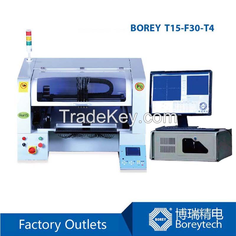 BOREY T15-F30-T4 Benchtop SMT Placement Machine for Pick and Place