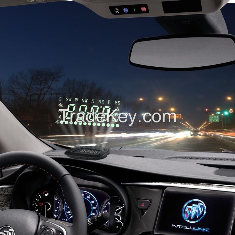 2 Inch GPS Head Up Dispaly Green LED A1 HUD Head Up Display Car HUD display Speedometer Speeding Warm