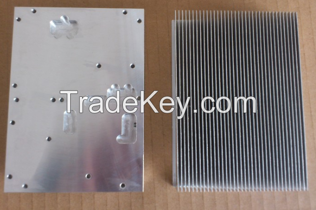 Aluminum AL1060 Heat Sinks with Skiving fins for Broadcast Transmitter