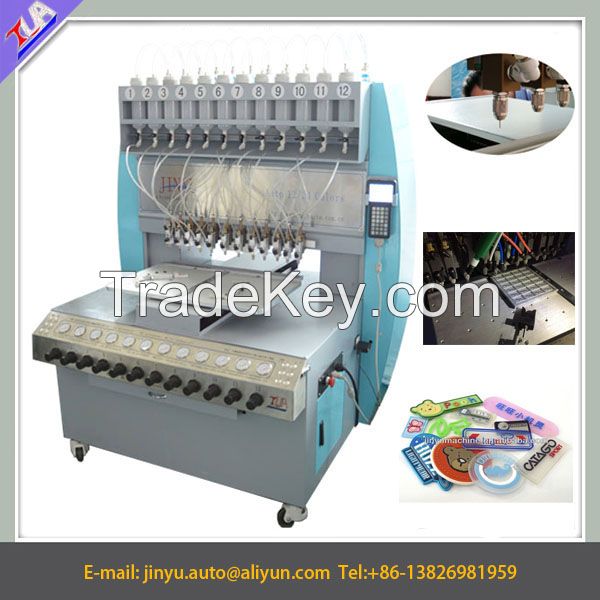 full automatic 12 colors pvc label making machine/pvc dispensing machine