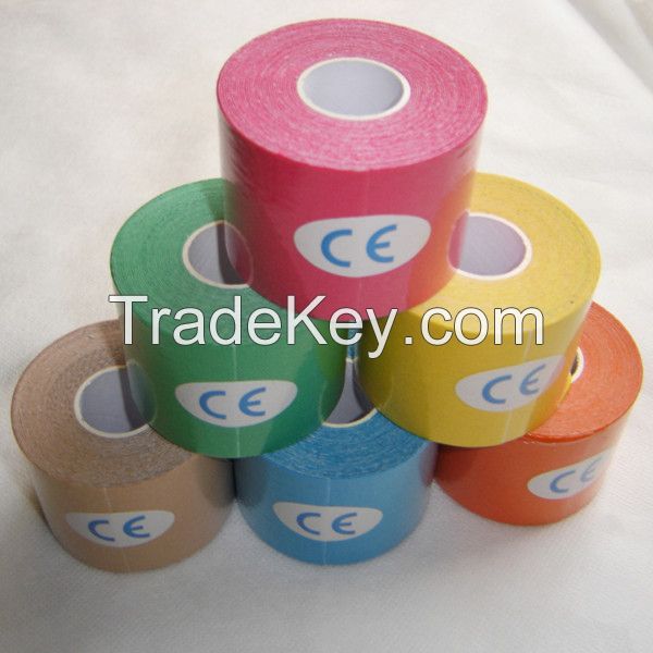 Hot sale professional kinesiology tape sports muscle care tex tape