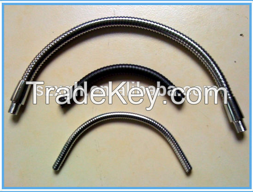 customer designed chrome plating flexible metal tube/ shiny gooseneck/