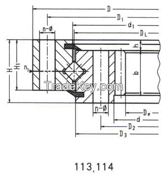 Single-Row Crossed Roller Slewing Bearing (Standard Series 11)