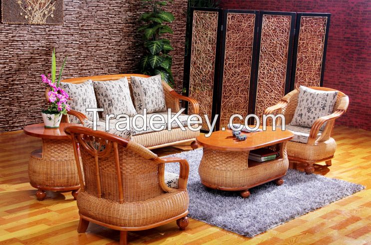 Modern Rattan Home Living Room Furniture Sofa Sets