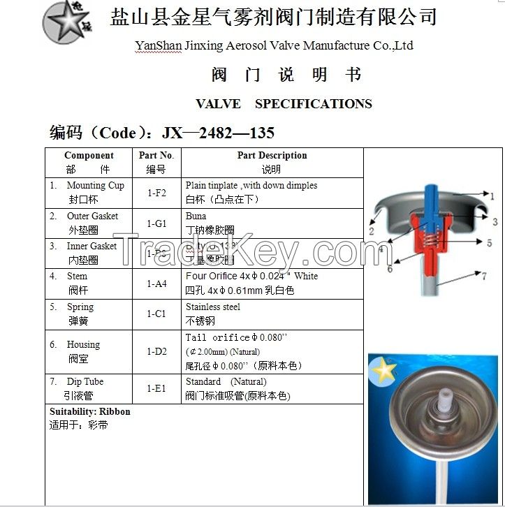 Snow spray valves/Ribbon spray valves