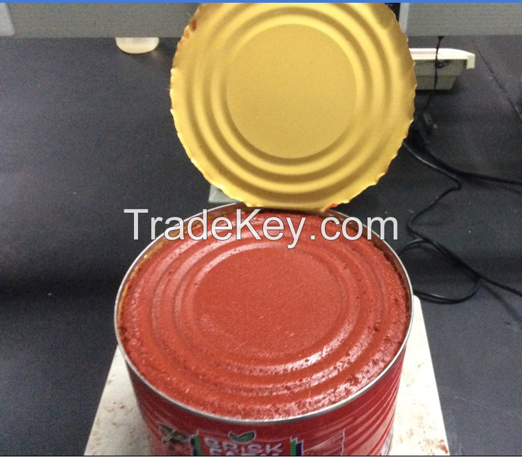 canned tomato paste Brix:28-30%