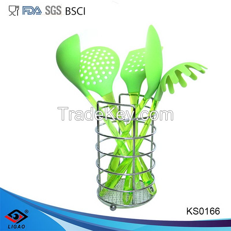 5pcs nylon cook's tool sets with PS handle