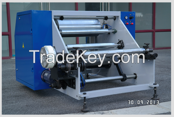 Aluminum foil rewinding machine