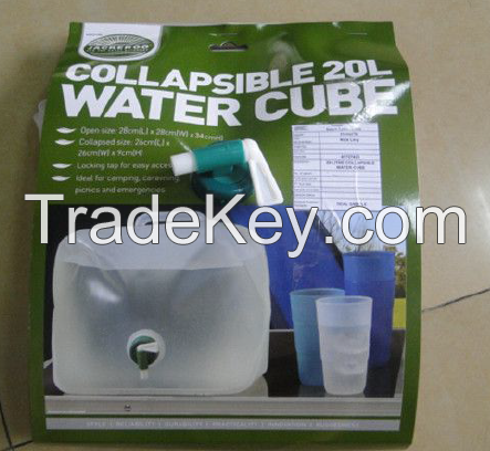 foldable plastic water container