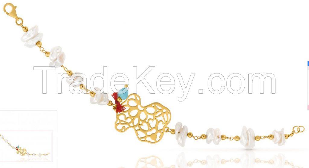 famous brand stainless steel jewelry bear jewelry teddy bear bracelet