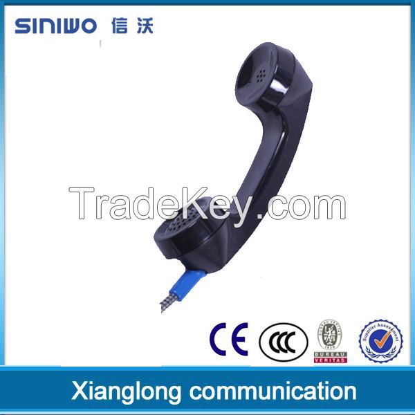 PC handset with coiled cable