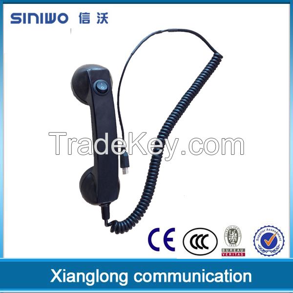 carbon loaded noise canceling telephone payphone headset handset 