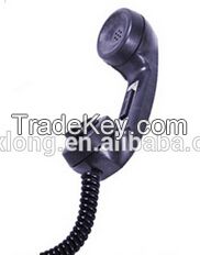 High quality plastic PTT push to talk noise cancelling telephone handset