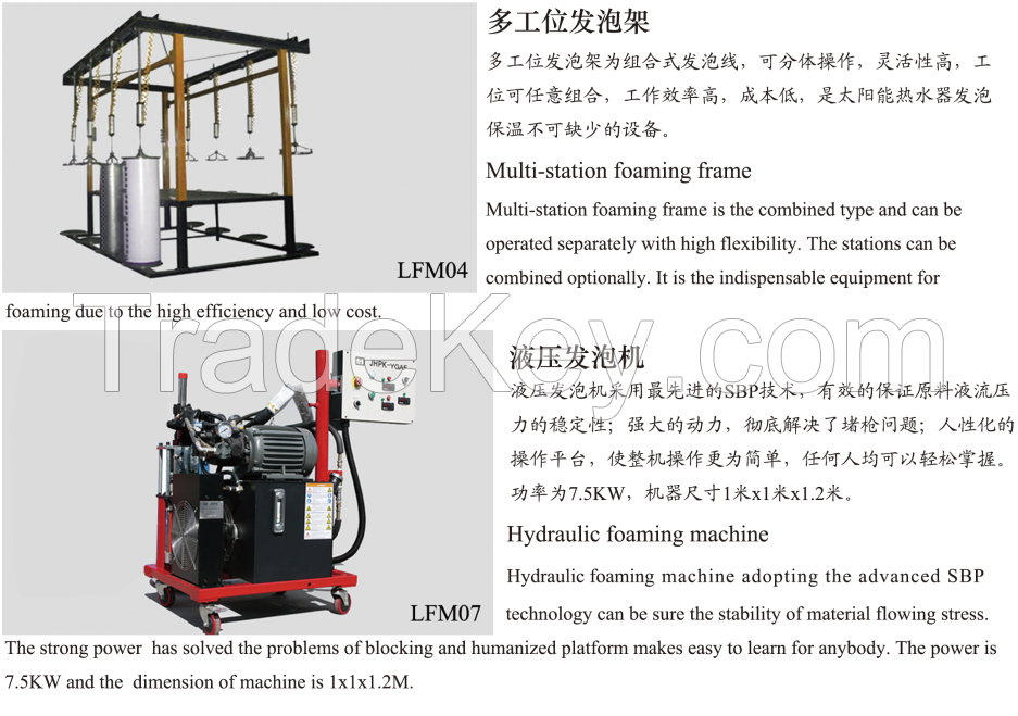 Hydraulic Foaming Machine using for Solar Heater Manufacturing