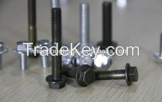 Factory direct price Zinc plated Hex flange bolt M5 M6 M8 M10