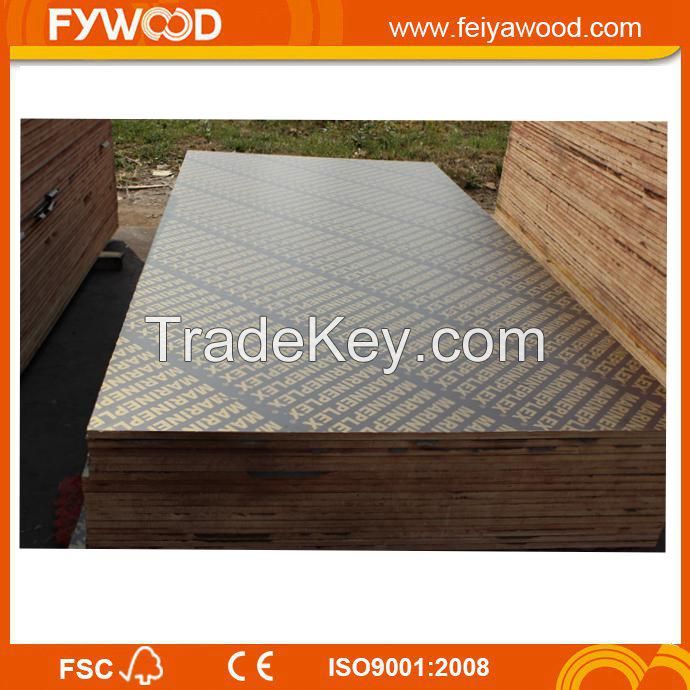 Brown film faced plywood for building material