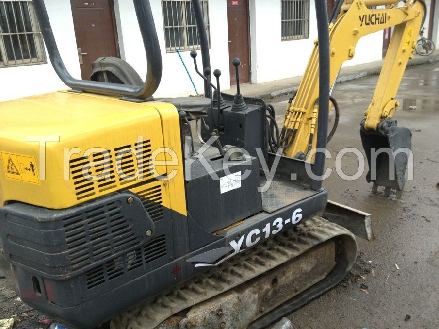 used 2012 year yuchai YC13-6  mini crawler excavator from China in good working condition