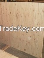 Plywood without face veneer