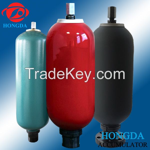 bladder accumulator for hydraulic pump