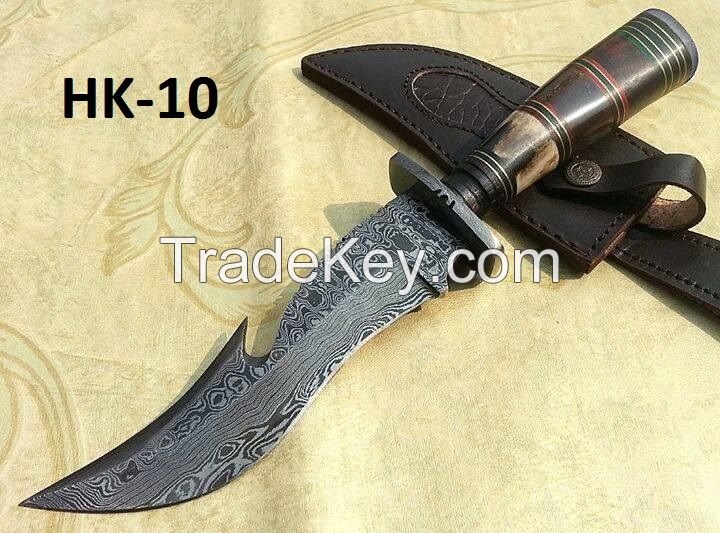 Damascus hand made hunting knife HK-10