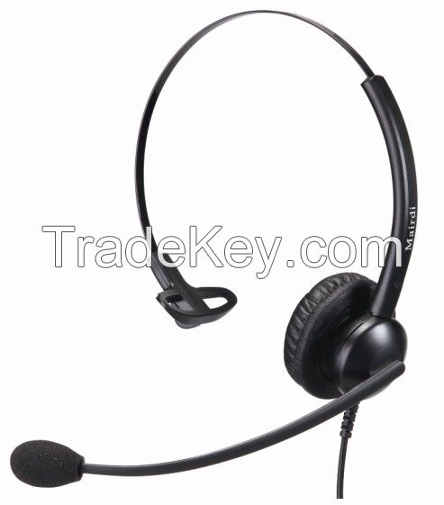 Mairdi monaural MRD-510S Wired Headset, Black