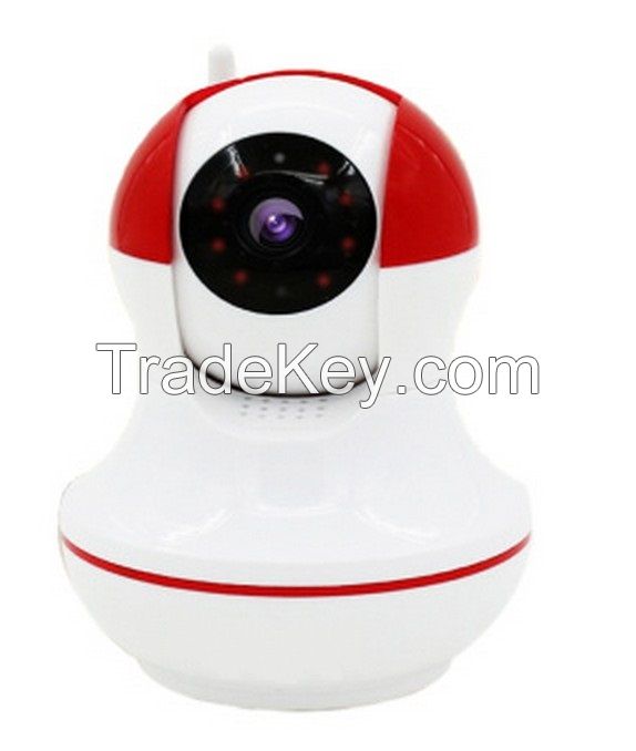 HD Indoor Security P2P IP Camera 720P Wireless ONVIF WIFI 1MP W8-Red