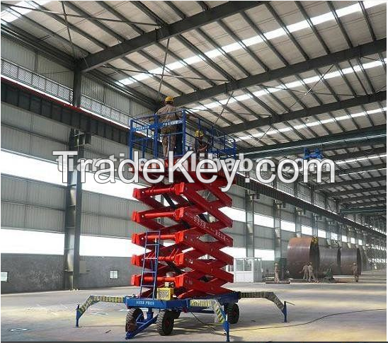 SJPT03-12 China advanced model four wheel mobile scissor lift platform