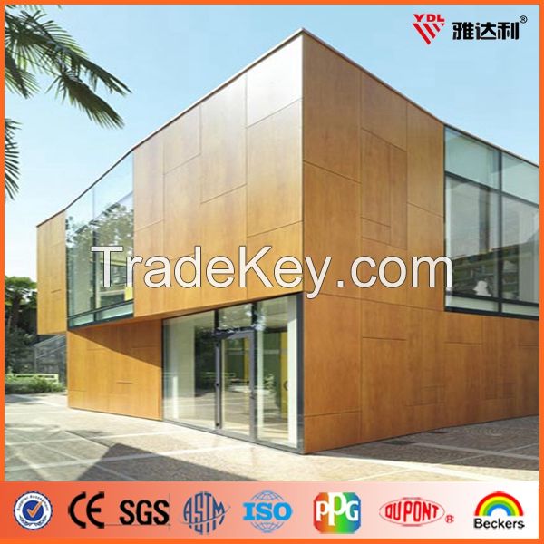 3mm 4mm 5mm 6mm PE &amp;amp;amp;amp; PVDF Roller Coated Wood Texture ACP for Interior and Exterior