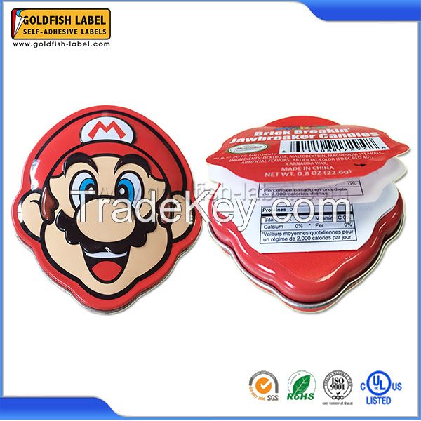 Custom adhesive name sticker with lowest price kids cartoon name stick