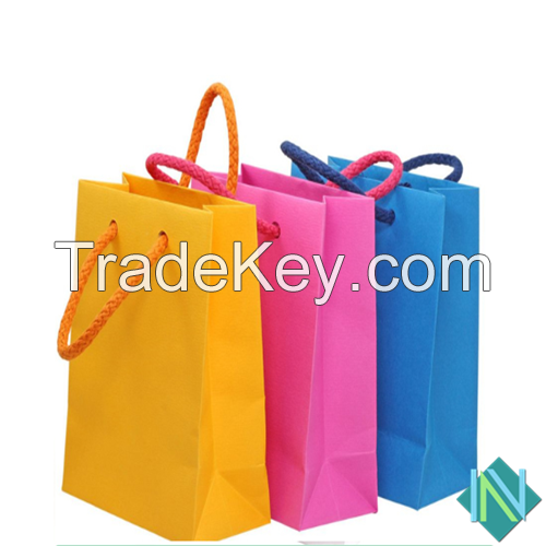 China Paper bag supplier,New style white paper bag, Custom shopping gift bag 