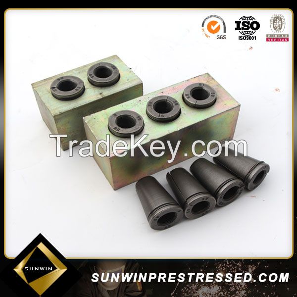 prestressed post tension flat anchorage