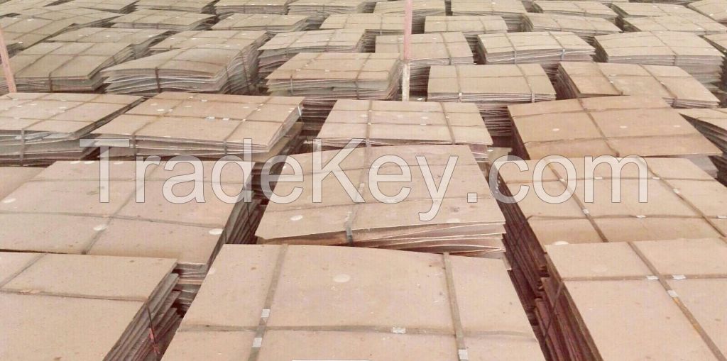 electrolytic copper cathodes for export