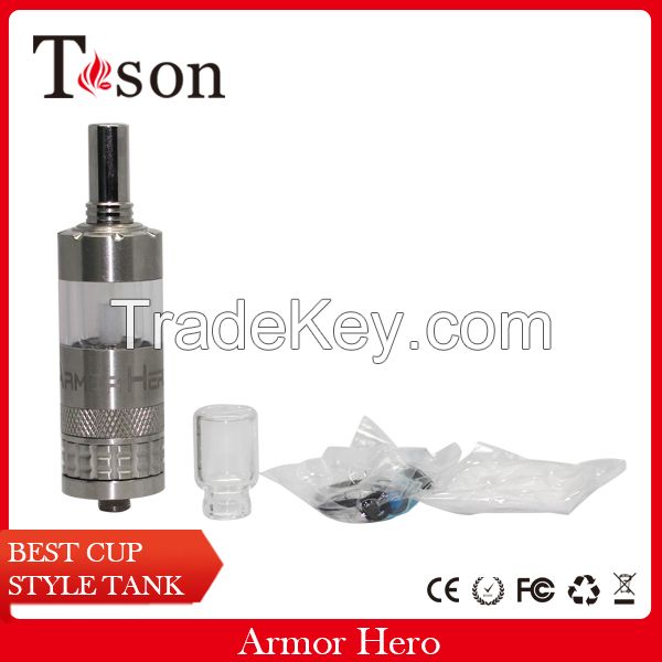 Stainless steel New Design huge vapor, Armor hero atomizer hot!!!