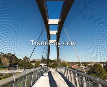 stainless steel suspension bridge railing mesh