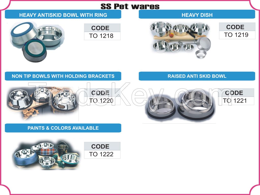 Stainless Steel Pet-wares