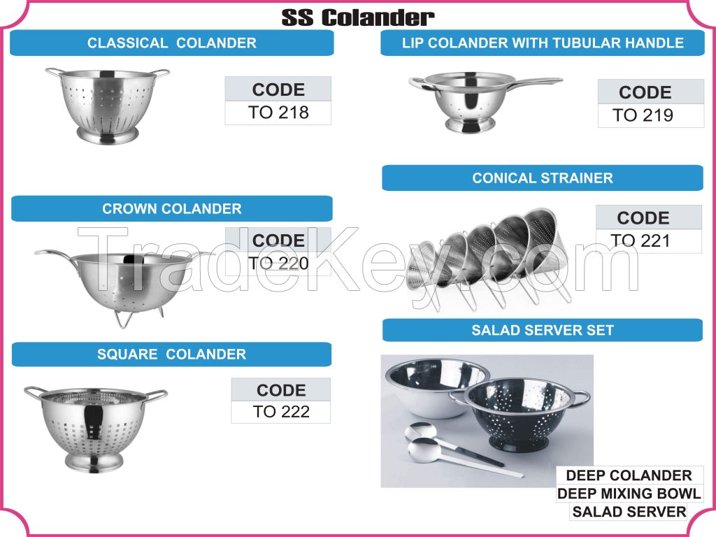 Stainless Steel Colanders