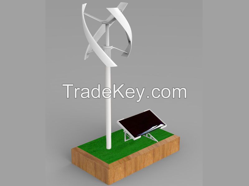 Uge Vertical Windmill with Solar Rack