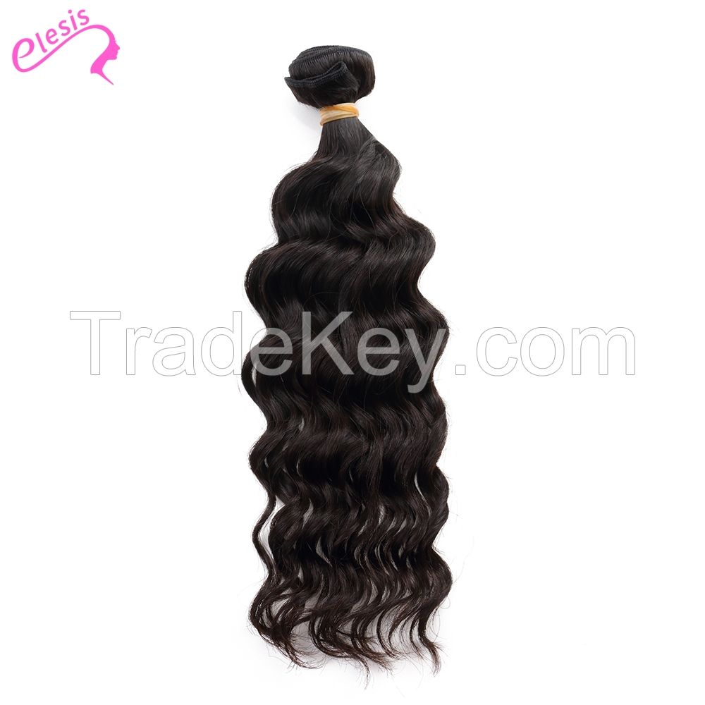 ELESIS Virgin Hair Product 1 piece Natural Wave Human Virgin Hair Extensions