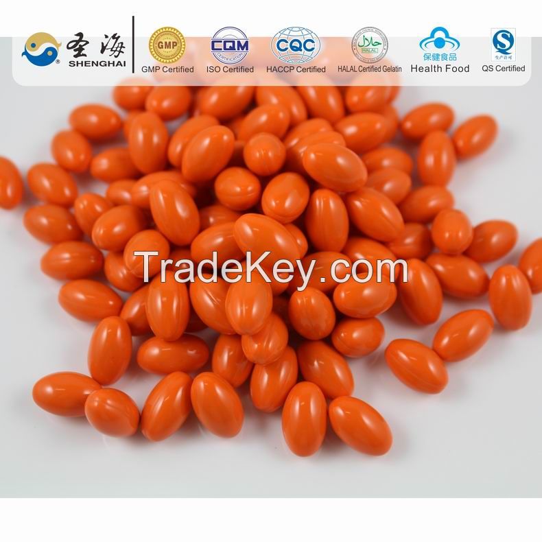 Dietary Supplement Beta carotene soft capsule made in china